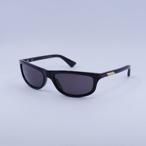 🕶️ New Bottega Veneta BV1327S 001 Sunglasses - Shiny Black